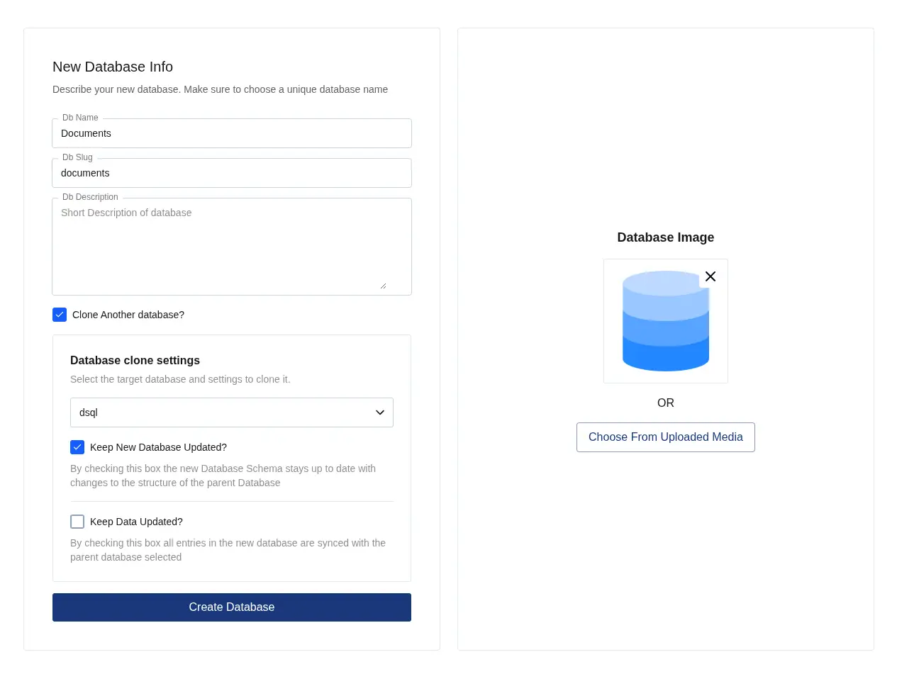 Database Cloning Image